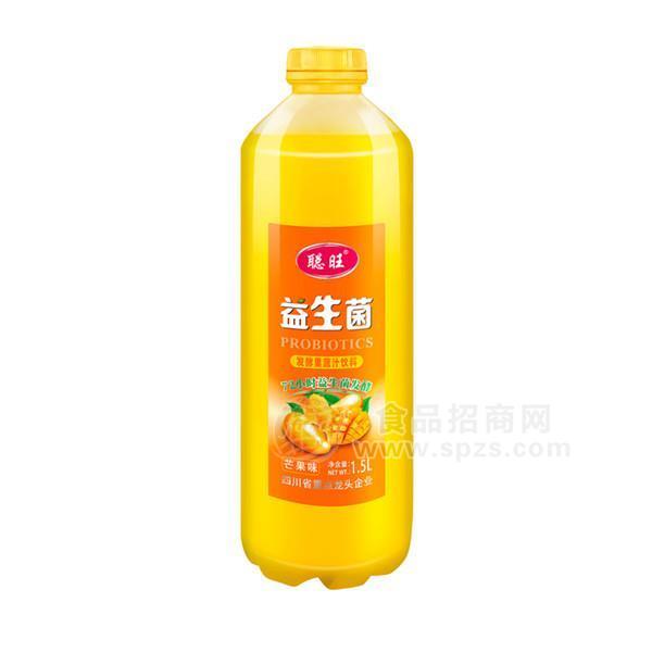 聪旺 益生菌发酵果汁饮料 芒果味果汁  果味饮料新品招商1.5L