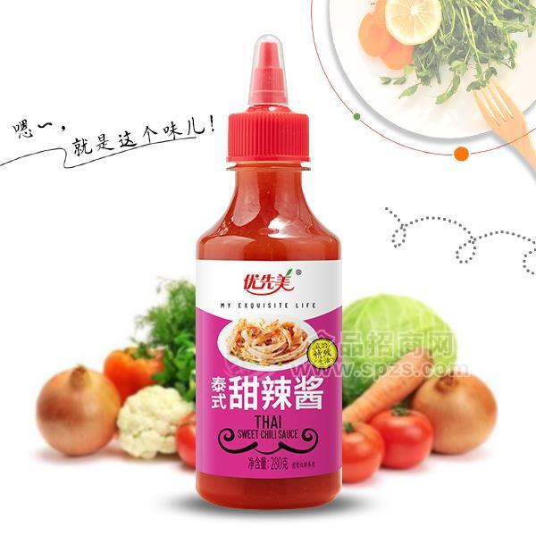 优先美泰式甜辣酱调味品瓶装酱类280g