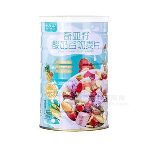 谷炎记 奇亚籽酸奶谷物麦片 400g*24罐 整箱