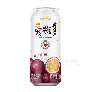 依侖 愛粒多百香果果汁橙粒飲料500ml