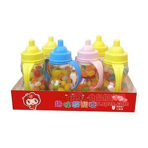 昊平 趣味奶瓶糖 水果糖 玩具糖果 儿童零食 休闲食品 12瓶装 招商