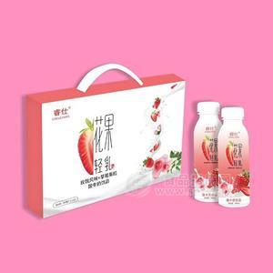 睿仕玫瑰風(fēng)味果粒牛奶飲品 箱裝