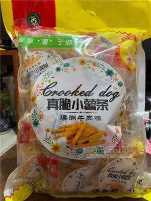 歪脖狗 真脆小薯?xiàng)l 澳洲牛肉味 400g每袋