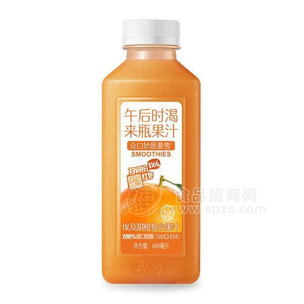 众口妙思慕雪 甜橙复合果汁橙汁400ml