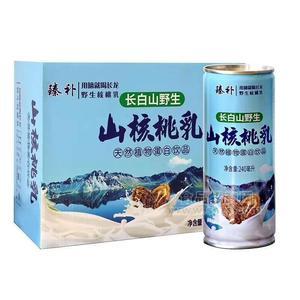 臻補 長白山野生山核桃乳飲料 天然植物蛋白飲品 240ml 禮盒 飲料 (1)