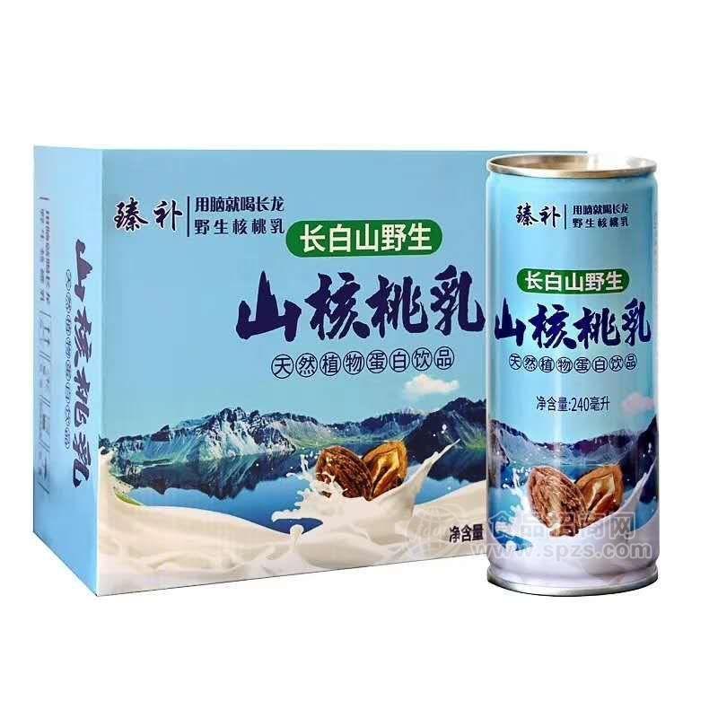 臻補(bǔ) 長白山野生山核桃乳飲料 天然植物蛋白飲品 240ml 禮盒 飲料 