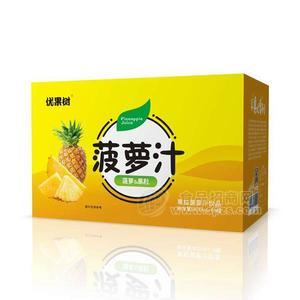 優(yōu)果樹菠蘿汁 果粒菠蘿汁飲品450mlx15瓶