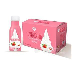 草莓冰淇淋 乳味飲料 果味乳飲料 新品招商330mlx15瓶