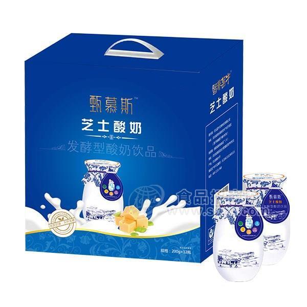 甄慕斯芝士酸奶 發(fā)酵型酸奶飲品200gx12瓶