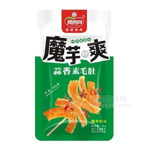 真食尚 魔芋爽蒜香素毛肚 魔芋制品休闲食品18g