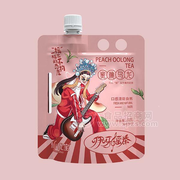 ·仙优宝蜜桃乌龙摇茶 茶饮料20gx5袋 