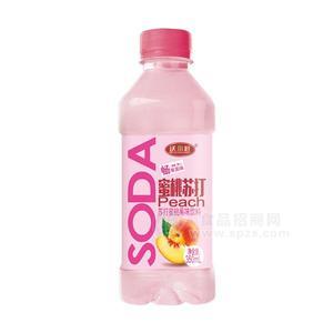 沃爾旺 蘇打蜜桃果味飲料 350ml