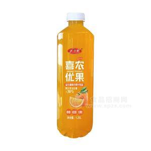 沃爾旺 香橙益生菌復合果汁飲品 果汁飲料  果汁招商 瓶裝果汁代理 1.25