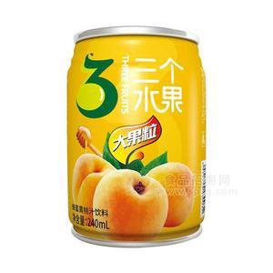 罐装 蜂蜜黄桃汁饮料  果汁饮料新品招商 罐装果汁加盟240ml