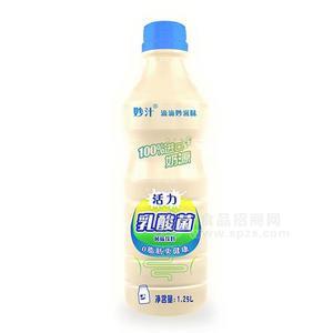 妙汁 活力乳酸菌风味饮料 乳饮料 1.25L