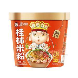 爽圓圓 麻辣牛肉桂林米粉 桶裝方便米粉 方便食品招商260g