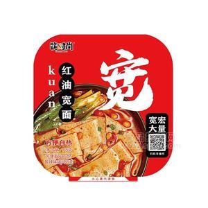 筷時尚 紅油寬面 方便自熱食品 135g