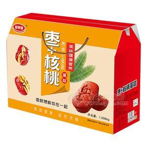 盛康馨棗+核桃蛋糕  烘焙食品禮袋裝1.008kg