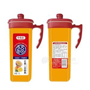 令德堂 芒果百香果 復(fù)合果汁飲料 1.5L