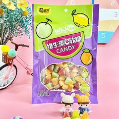 萌孩子维生素C软糖西瓜形混合口味 糖果105g