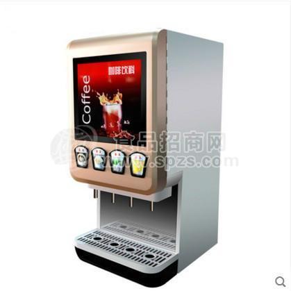 郑州商用咖啡奶茶机汉堡店商用4阀咖啡奶茶热饮机