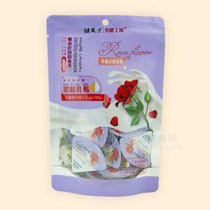 健樂士 玫瑰花酸奶味 果粒乳酪 乳制品 100g