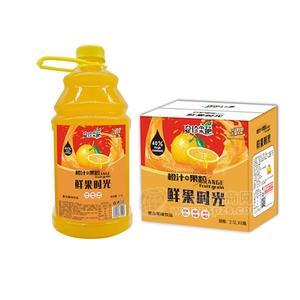 奇珍果葩 橙汁果粒 鮮果時光復合果味飲品 桶裝橙汁招商2.5Lx6瓶