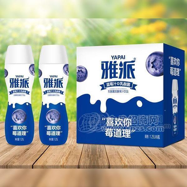 雅派乳酸菌发酵果汁蓝莓味