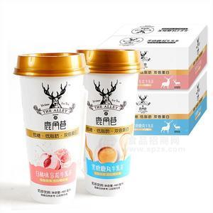 鹿角巷 低糖低脂白桃味乌龙牛乳茶 黑糖牛乳茶新品招商 奶茶饮料代理厂家直销480ml