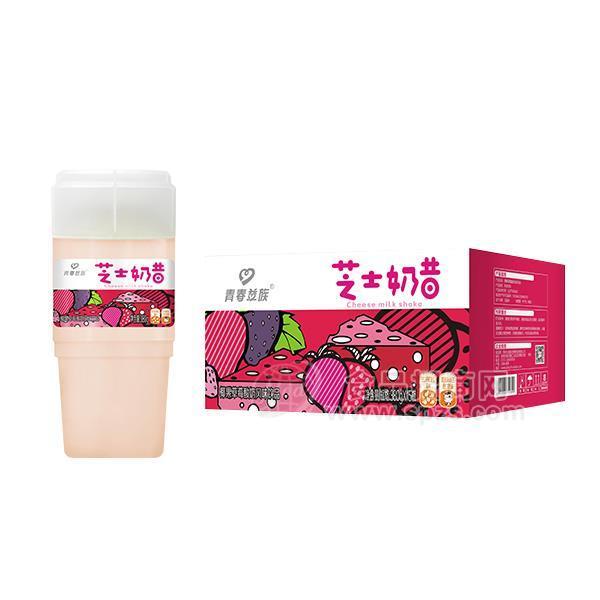 青春益族 椰果草莓酸奶风味饮品  芝士奶昔 乳饮料 380gx15瓶