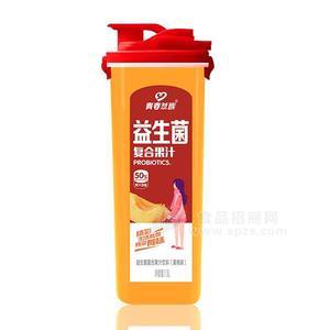 青春益族 黃桃味益生菌復(fù)合果汁飲料 1.5L