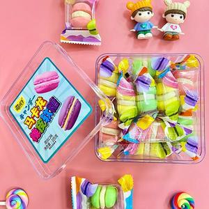 萌孩子马卡龙橡皮软糖 混合口味糖果招商105g