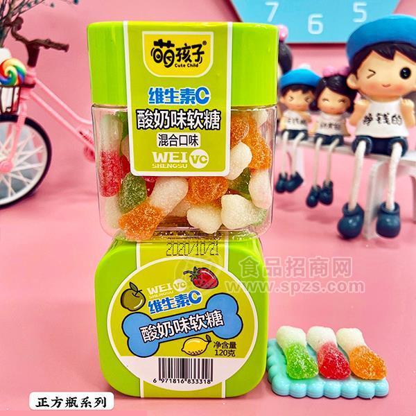 萌孩子维生素C酸奶味软糖 混合口味120g