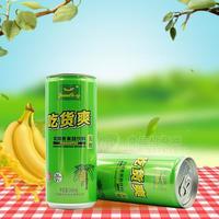 無(wú)糖發(fā)酵 香蕉醋飲料 罐裝香蕉醋 風(fēng)味飲料新品招商240ml