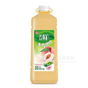 椰泰 多肉桃桃 桃果肉飲料2.3L果汁飲料招商