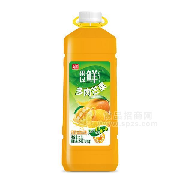 椰泰 多肉芒果 芒果復(fù)合果肉飲料2.3L