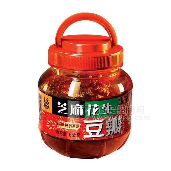 芝麻花生豆瓣酱辣椒酱655g 