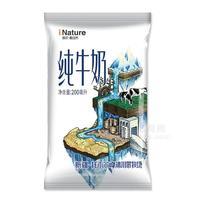 新农爱自然纯牛奶 袋装招商200ml