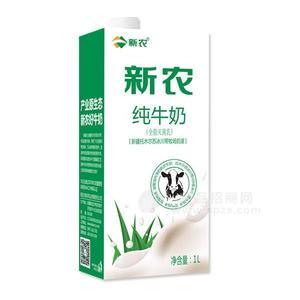 新农纯牛奶 乳饮料1L