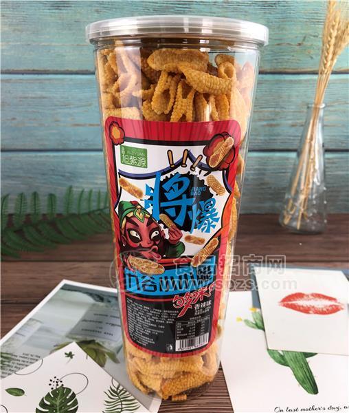 旭紫源桶装休闲膨化食品 将爆九谷小小脆 香辣味