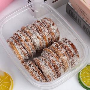 法式松饼 椰丝夹心饼干 烘焙食品招商 椰丝饼干代理批发