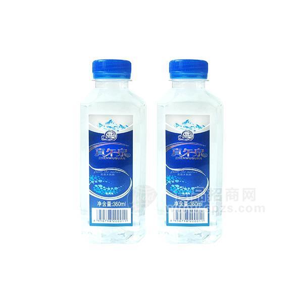 ·真午泉弱碱性山泉水招商360ml 