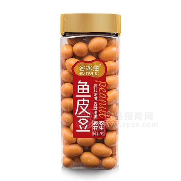 ·谷瑞滋 鱼皮豆 裹衣花生 休闲食品 210g 