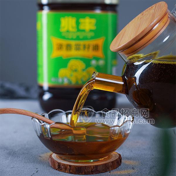 ·兆丰浓香菜籽油 食用油招商 调味品代理加盟5L 