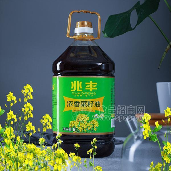 ·兆丰浓香菜籽油 食用油招商代理5L 
