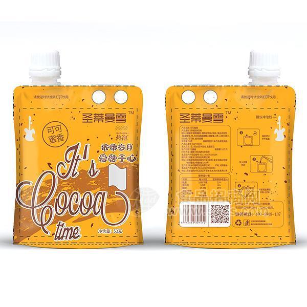 ·圣蒂曼雪 可可蜜香 热泡奶茶 固体饮料 招商 53g 