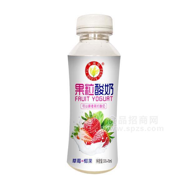 豐湘裕草莓椰果果粒酸奶 飲料 310ml