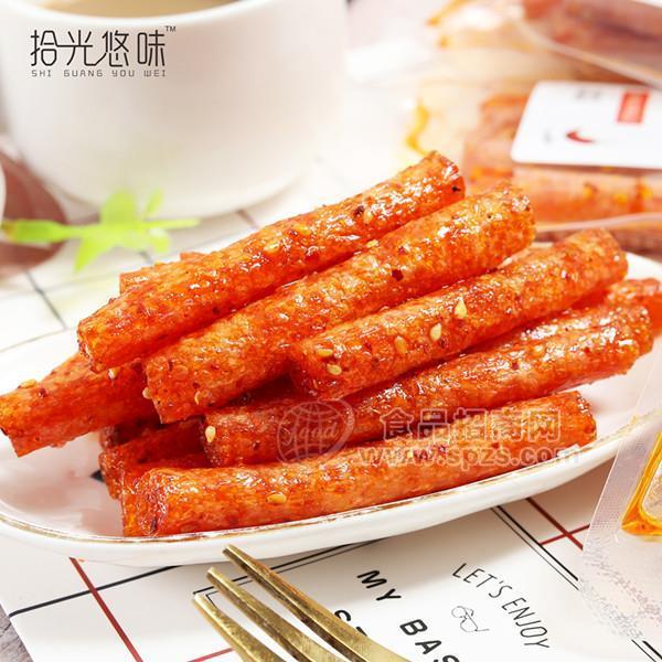 拾光悠味辣条  网红辣棒 散装称重 辣条招商  休闲零食代理 调味面制品批发