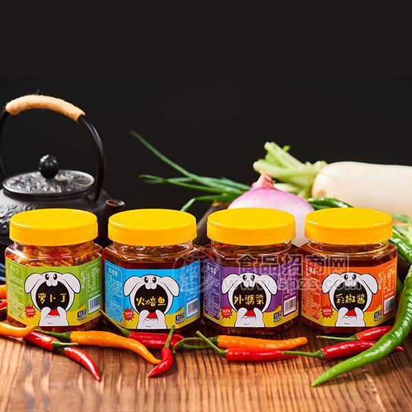 ·轩少爷 罐装 彩椒酱 萝卜丁  湖南特产 特色调味酱 调味品招商代理 