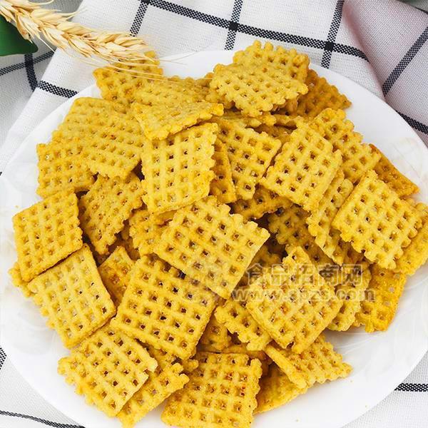 好趣多锅巴 五香味 油炸型膨化食品代理 绿豆锅巴招商